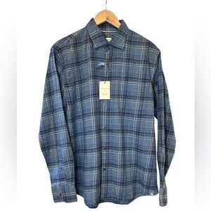 NWT Peter Millar Crown Men Flannel Button Down Shirt Size M $160